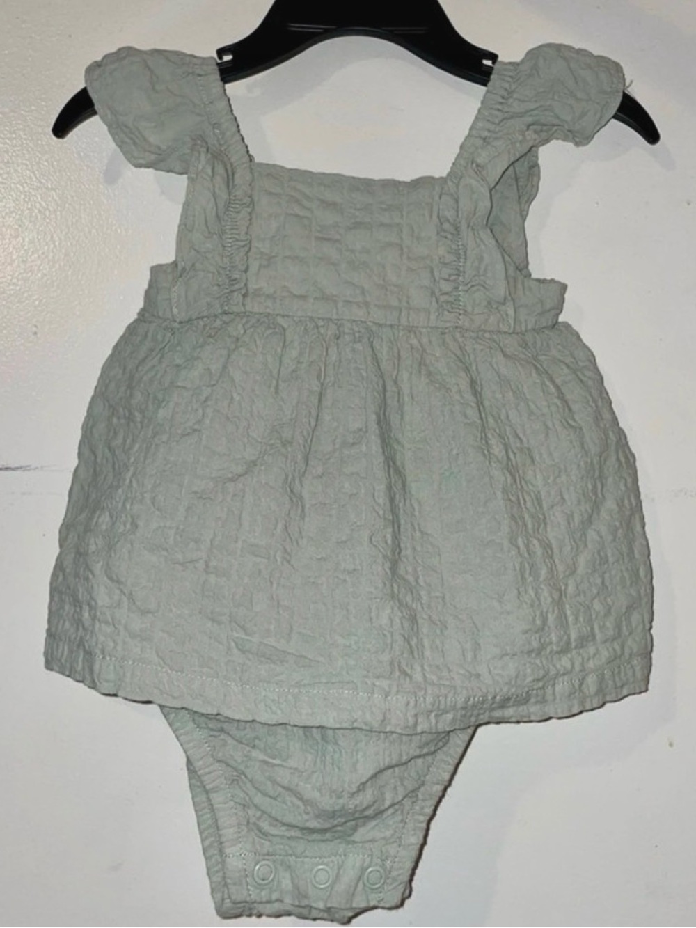 Carter's Sage Textured Baby Onesie Dress